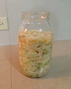 Sauerkraut before Fermentation